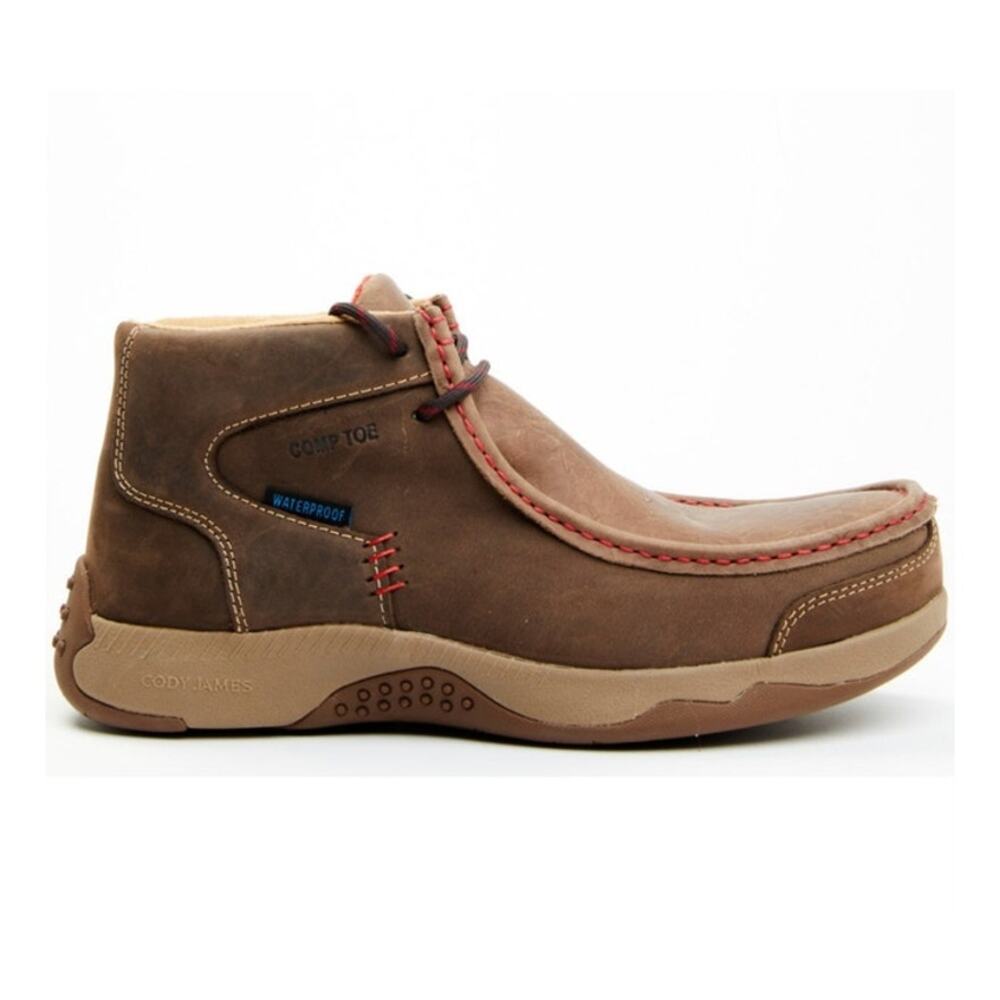 Cody James Men's Wallabee Moc Toe Work Shoes -Composite Toe/Waterproof Size 9.5D